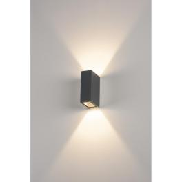 QUAD 2 XL LED de perete, 2x3,2W, 3000K, anthracit