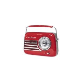 RADIO FM PORTABIL NOSTALGIA 15W CU FUNCTIE BLUETOOTH/AUX - ROSU