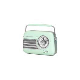 RADIO FM PORTABIL NOSTALGIA 15W CU FUNCTIE BLUETOOTH/AUX - VERDE