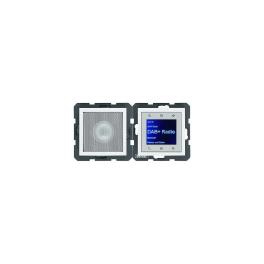 Radio Touch with loudspeaker, flush mount, polarwhite glossy