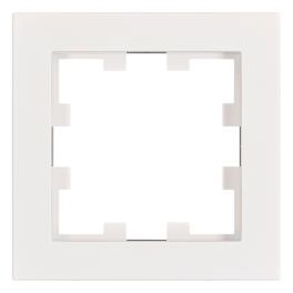 Ramă 1 aparat, Design CUBIC, alb