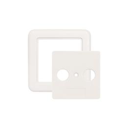 Ramă albă 2port.75x75mm pt.HSBKD2A/HSBKDDA,TZU 2-10