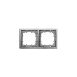 Ramă, Style, platină metalică, 2 module