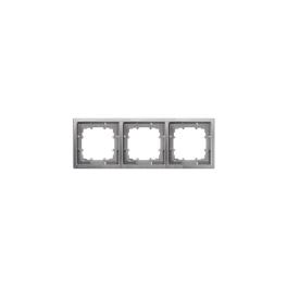 Ramă, Style, platină metalică, 3 module