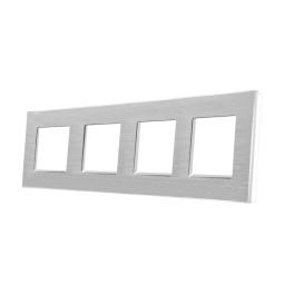 Rama Cvadrupla din Aluminiu LUXION - alb