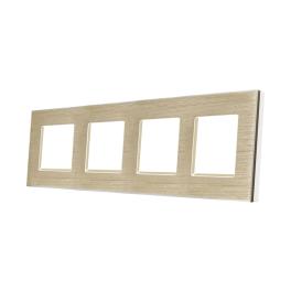 Rama Cvadrupla din Aluminiu LUXION - auriu