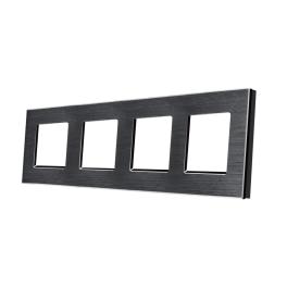Rama Cvadrupla din Aluminiu LUXION - negru
