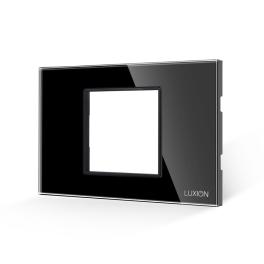 Rama din Sticla Securizata cu Suport 2/3M LUXION, Standard Italian - negru