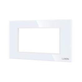 Rama din Sticla Securizata cu Suport 4M LUXION, Standard Italian - alb