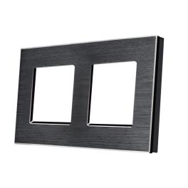 Rama Dubla din Aluminiu LUXION - negru