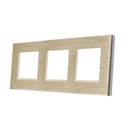 Rama Tripla din Aluminiu LUXION - auriu