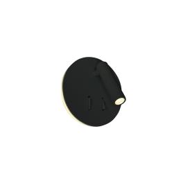 Reading spots 3+5W 150lm 36° 80 220-240V IP20 negru