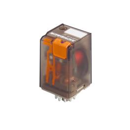 Releu MT 10A, 24VDC, 11poli, 3contact aurit comutator