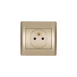 RHYME FRENCH TYPE SOCKET CHAMPAGNE METALLIC