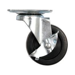 ROATĂ PIVOTANTĂ CU FRÂNĂ,POLIPROPILENĂ, 40MM