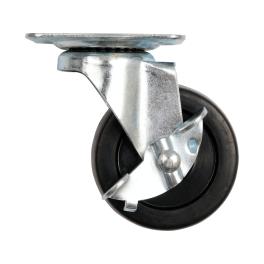 ROATĂ PIVOTANTĂ CU FRÂNĂ, POLIPROPILENĂ, 65MM