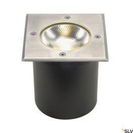 ROCCI incastrat podea, 6W, 3000K, IP67, patrat, Inox