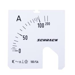 Scală 48*48mm, 100/200/5A, AC