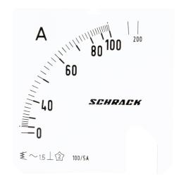 Scală 72*72mm, 100/200/5A, AC