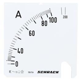 Scală 96*96mm, 100/200/5A, AC