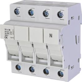 Separator modular pentru portfuzibile 10x38 3p+N 32A