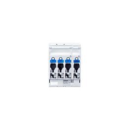 Separator pt. sig. NH00 160A, 4P, M8, ARROW BLUE
