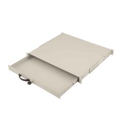 Sertar tastatură și mouse, 19”, 1U, D=400, RAL7035