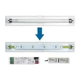 Set 4x1W ERT LED banda inloc. + LPU 1h-8h + Akku 9,6V/ 2,0Ah