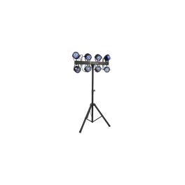SET 8 PAR-URI 12X1W RGBW + TREPIED SI HUSE TRANSPORT