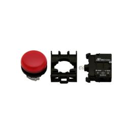 Set complet lampă semnalizare, scund, rosu, 230V