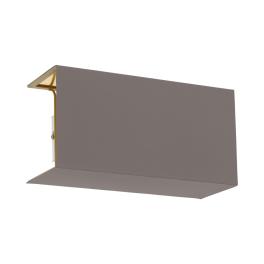 Shade square zu Wall luminaire Pasteri Pro cappuccino/gold