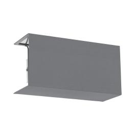 Shade square zu Wall luminaire Pasteri Pro linen grey
