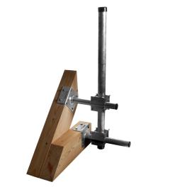 Sistem Fixare Verticală pe lemn pt. catarg D60mm,Ol