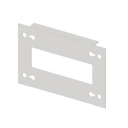 Slotted front Plate 200mm G3 sheet steel, 7MW for wide 5