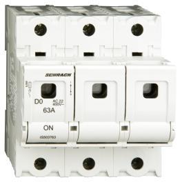 Soclu pentru portfuzibile D02, seria ARROW S, 3-poli, 63A