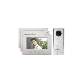 SONERIE INTELIGENTA CU CAMERA TRIPLA EL-A17  + 3 MONITOARE