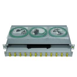 Splicebox, 4 fibre,FC, 9/125µm OS2, culisant,19",1UV