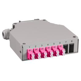 Splicebox FO pt. sina DIN,  8 Fibre, LC, 50/125µm OM4