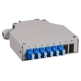 Splicebox FO pt. sina DIN,  8 Fibre, LC, 9/125µm OS2