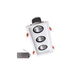 SPOT LED TRIPLU 3X15W 230V 4000K WH+KIT EMERGENTA
