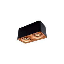 SPOT PATRAT DUBLU APARENT AURIU/NEGRU DL-044