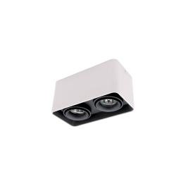 SPOT PATRAT DUBLU APARENT NEGRU/ALB DL-044