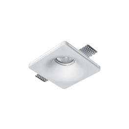 SPOT PATRAT GHIPS GU10 100X100 ALB