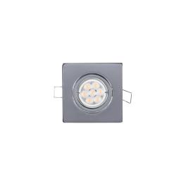 SPOT PATRAT METAL CU LED 6W 4000-4300K SATIN NICHEL