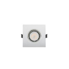 SPOT PATRAT PLASTIC CU LED PAR 16 5.5W 2700-3000K ALB