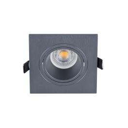SPOT PATRAT PLASTIC CU LED PAR 16 COB 7W 4000-4300K GRI INCHIS