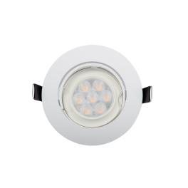 SPOT ROTUND PLASTIC CU LED 6W 2700-3000K ALB