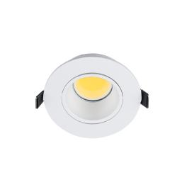 SPOT ROTUND PLASTIC CU LED COB 7W 2700-3000K ALB