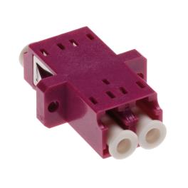 Standard LC-Duplex Coupling MM Polymer case Violett