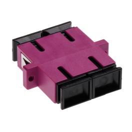 Standard SC-Duplex Coupling MM Polymer case Violett
